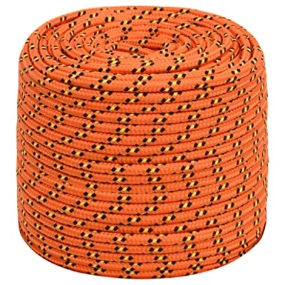 Imagen de vidaXL Cuerda de Barco Polipropileno Naranja 8 mm 100 m