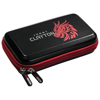 Imagen de RED Dragon Jonny Clayton Super Tour Estuche para dardos, Black, dardos