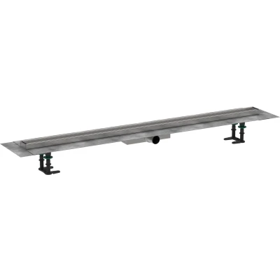 Imagen de hansgrohe RainDrain Compact, compact set completo de desagüe lineal ducha, canaleta ducha 1200mm alicatable, canal drenaje para instalación plana
