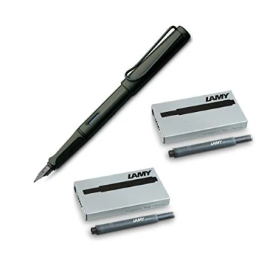 Imagen de Lamy Pluma estilogr?fica Safari Umbra 1203065 pl?stico M (+ 10 cartuchos negros)