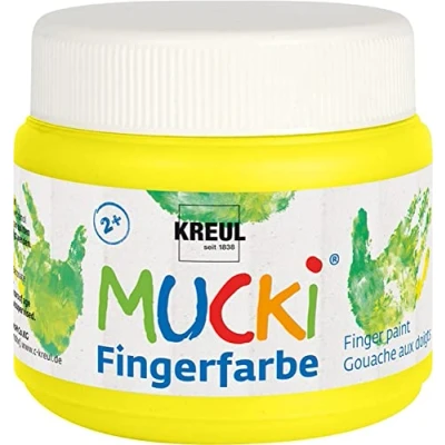 Imagen de KREUL Mucki Pinturas para dedos, color amarillo
