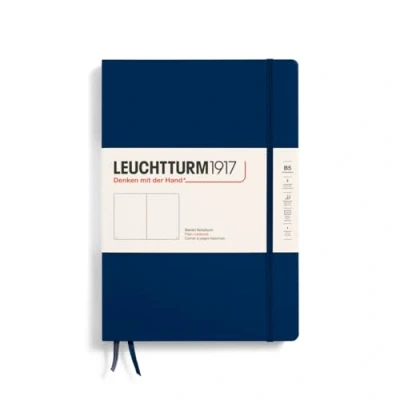 Imagen de LEUCHTTURM1917 366177 Libreta Composition (B5) 178 x 254 mm, Tapa Dura, 219 páginas numeradas, Azúl Marino, Lisa