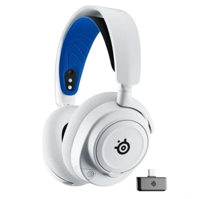 Imagen de SteelSeries Arctis Nova 7P Wireless — Auriculares gaming multiplataforma/móviles 2,4 GHz y Bluetooth simultáneo Batería 38h USB C Micro extraíble PlayStation, PC, VR, Switch