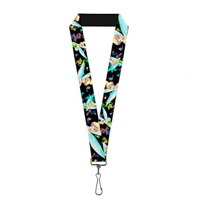 Imagen de Buckle Down Cordón 1.0 Campanilla Brillante poses/Mariposas y Flujo Llavero, Multicolor, Talla única para Mujer