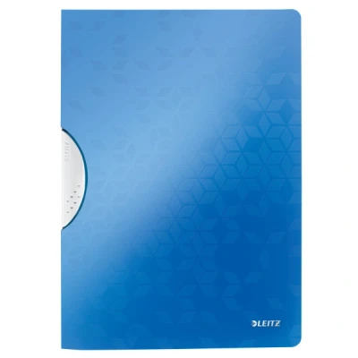 Imagen de LEITZ 41850036 Carpeta COLORCLIP WOW PP tapas de color y clip gris oscuro DIN A4 azul metalizado