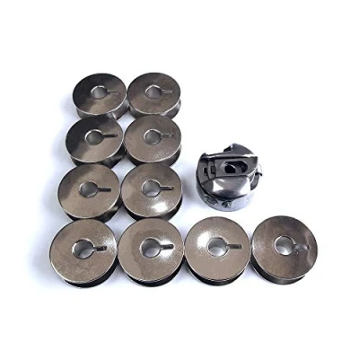 Imagen de Bobbin Case &amp; 10 bobinas para máquina de coser Pfaff 260 262 362 463 563 11001200