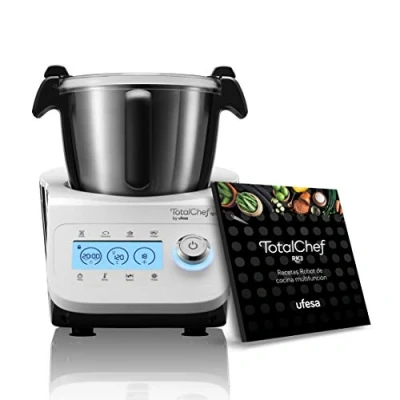 Imagen de Ufesa TotalChef RK3 Robot de Cocina Multifunción, 30 Funciones, Capacidad 3.5L, Pantalla Display LCD con Botones Táctiles, Báscula Integrada, Incluye Recetario