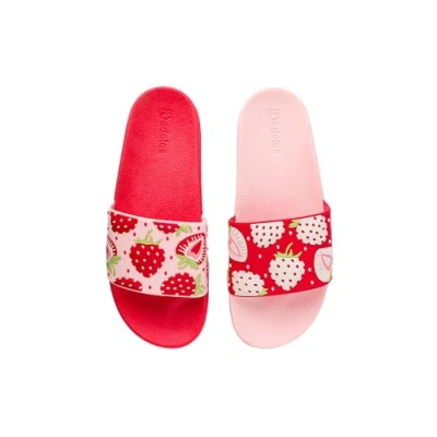 Imagen de Dedoles Chanclas Unisex Hombre Mujer y Niños Sandalias diseños divertidos Libros Pizza Flores Fiesta Café Regalo, Color: Fresas dulces, Tamaño: 37EU