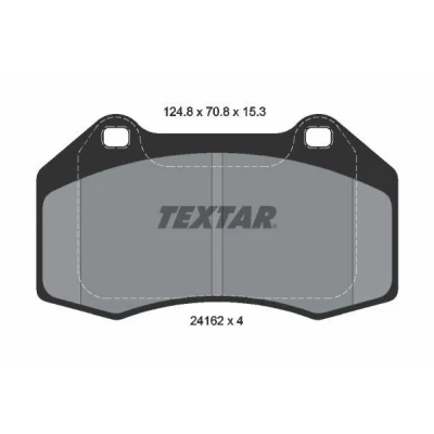 Imagen de TEXTAR 2416201 Juego de pastillas freno no preparado para indicador desgaste RENAULT: MEGANE 2, 3 Coupe, CLIO