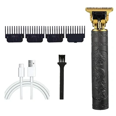 Imagen de recortadora de pelo profesional para barbero T9 hombre, máquina corte pelo, inalámbrica, barba, afeitada, hombres, profesional,