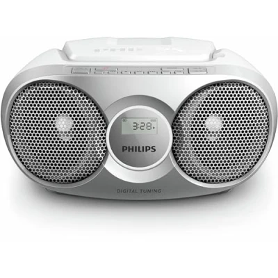 Imagen de Reproductor CD Philips AZ215S/12, Antena FM, Sintonizador digital, Plata