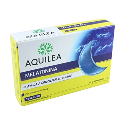 Imagen de AQUILEA Melatonina 60 Comprimidos Ayuda a Conciliar el Sueño Vuelve Dormir cuando Toca Con Vitamina B6 Complemento Alimenticio
