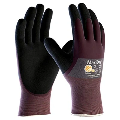 Imagen de MaxiDry Guantes Revestidos 3/4 en Palma con Espuma de Nitrilo 56 425 Talla 10 / Extra Grandes