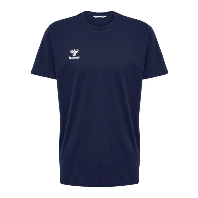 Imagen de hummel GO 2.0 Camiseta S/S Sportshirt Hombre Manga Corta de Entrenamiento para Fitness, Deporte y Ocio 100% algodón orgánico Ajuste cómodo, Tejido Punto elástico Cuello Redondo