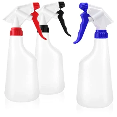 Imagen de com four® 3x botella de spray Pulverizador bomba resistente a productos químicos para aceites minerales, ácidos diluidos, disolventes Boquilla ajustable 600 ml (NBR/EPDM/Vitón)