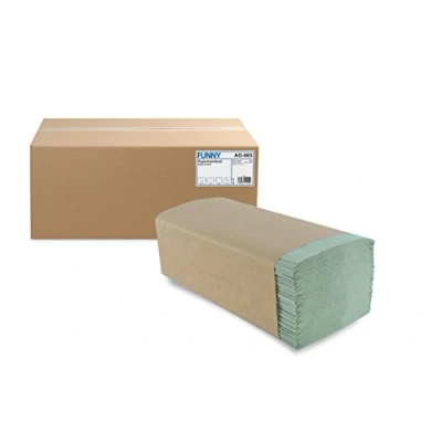 Imagen de Funny AG 065 Toallas de papel con 1 capa, 25 x 23 cm, 5000 hojas, color verde