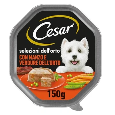 Imagen de CESAR O selecciones del huerto delicado ybr125 con ternera y verdurine Paquete de 14 unidades