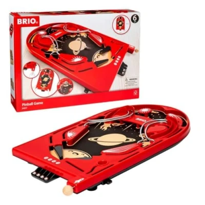 Imagen de BRIO Pinball, Flipper, juego de acción, 5 Piezas, Edad 6+ Años