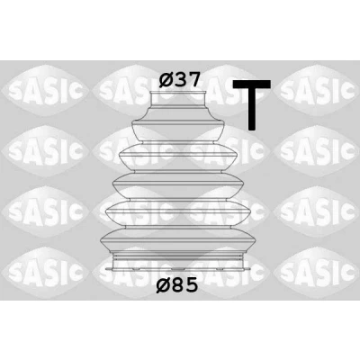 Imagen de SASIC 1906073 Fuelle Palier Eje delantero, derecha, lado de rueda Termoplástico FORD: C Max 2, FOCUS 3, FIESTA 6