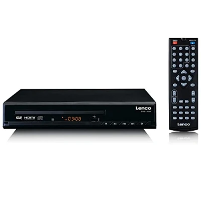 Imagen de Lenco DVD 120 Reproductor de Conexión HDMI y SCART Reproducción USB MP3,MPG,MPEG4,AVI Salida audio vídeo Mando a distancia Negro