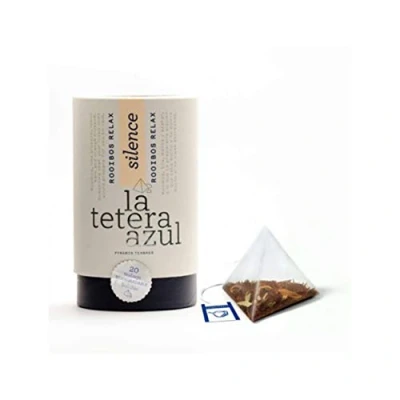 Imagen de LA TETERA AZUL Infusión De Rooibos Premium Con Tila, Melisa Y Azahar. Relajante. Relax. Bote 20 Pirámides.