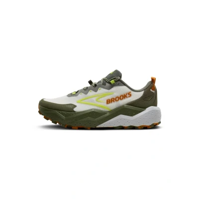 Imagen de Brooks Caldera 8 Ultra Tenis de correr para hombre, Oliva polvorienta/lima/ostra, 44.5 EU