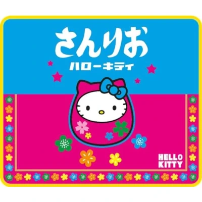 Imagen de Konix Hello Kitty Alfombrilla de ratón Gaming 32 x 27 cm Superficie Microfibra antiderrapante Caucho Motivo japonés