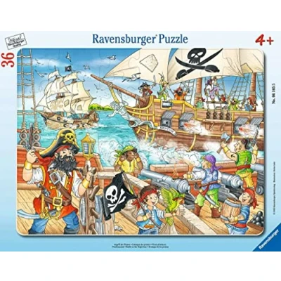Imagen de Ravensburger Ataque de Piratas Puzzle, Multicolor, 36 Piezas, 06165
