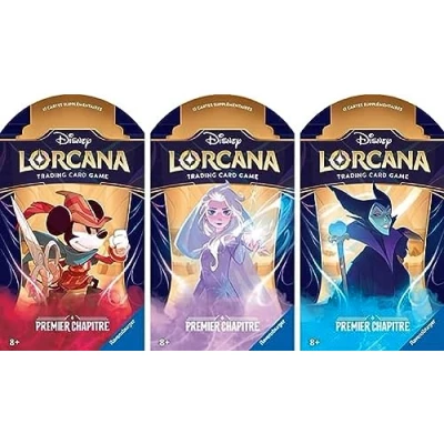 Imagen de Ravensburger Disney Lorcana: Primer capítulo Juego de Cartas coleccionables Booster 12 con una Brillante a Partir 8 años versión Francesa