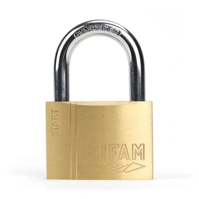 Imagen de IFAM Candado Antirrobo SR70 Gama Start, 70 mm, Arco Normal, Sistema Doble Enganche, Incluye 2 Llaves de Serreta, Resistencia y Fiabilidad, Ideal para Maletas, Taquillas, Cajones Cajoneras, Talleres