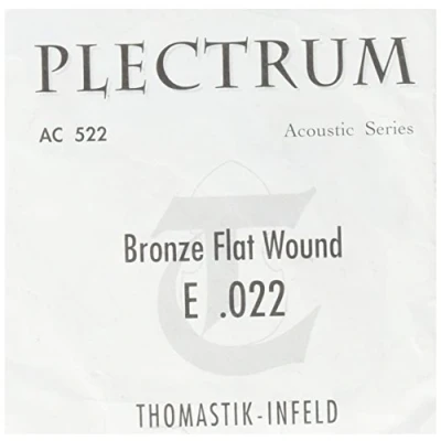 Imagen de Thomastik cuerda Mi .022 bronce, entorchado sedoso, plano AC522 para Guitarra Acústica Plectrum Acoustic Series juego AC211