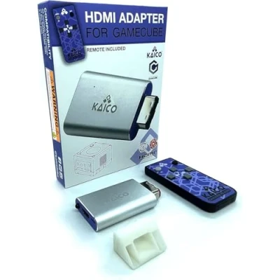 Imagen de Kaico Cable Adaptador HDMI para Nintendo Gamecube utilizando el Software GCVideo. Admite duplicación de línea 2X e Incluye Mando a Distancia. Una solución Simple Plug &amp; Play
