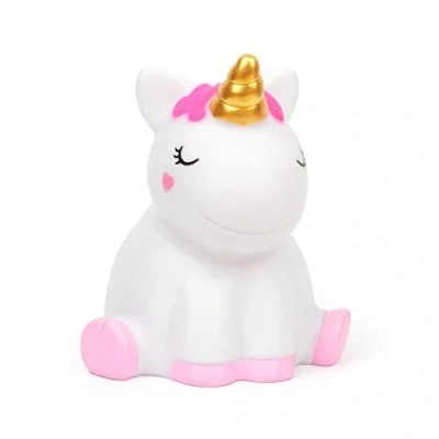 Imagen de Legami Luz nocturna para niños, 4 colores, pilas incluidas, 20 horas de autonomía, 10,4 x 11,5 cm, tema unicornio