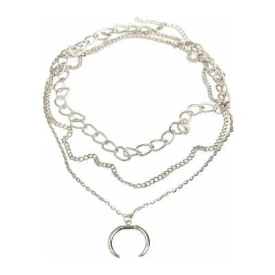 Imagen de Urban Classics OPEN Layering Collar silvercoloured, Hombre, Talla: One Size, Silver coloured