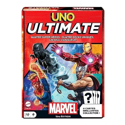 Imagen de Mattel Games UNO Ultimate Marvel, Versión: Alemán, HVM25