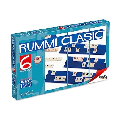 Imagen de Cayro Rummi Classic 6 Jugadores Juego Tradicional Desarrollo de Habilidades cognitivas y lógico matemáticas Mesa (712)