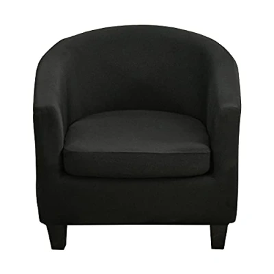 Imagen de CHNSHOME Fundas para sillón Chesterfield elástico 2 Piezas Funda sillas Club de cóctel Asiento Silla Tullsta