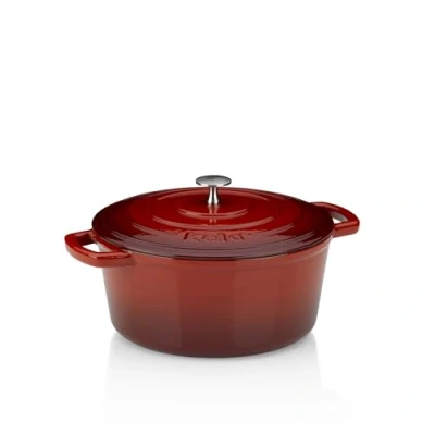 Imagen de kela 11948 Asador con tapa, Hierro fundido, Revestimiento esmaltado, Mantiene el calor, Apto para inducción, 5 L, Rojo, Redondo, Calido