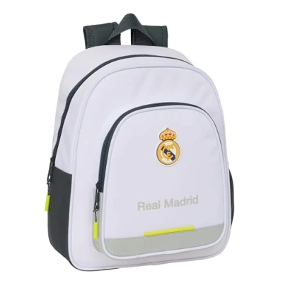 Imagen de Safta REAL MADRID EQUIPACIÓN 25/26 Mochila Infantil, Ideal para Niños de Diferentes Edades, Cómoda y Versátil, Calidad Resistencia, 28x10x34 mm