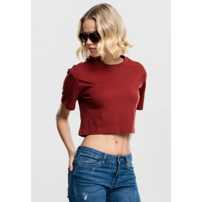 Imagen de Urban Classics Ladies Short Oversized TEE Camiseta básica, Mujer, Talla: XS, Red