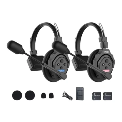 Imagen de SYNCO XTalk X2 2.4GHz Sistema de intercomunicación inalámbrica con Auriculares Diseño Dispositivos Maestros aleatorios (2PCS)