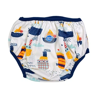 Imagen de Splash About Pañal de Natación Ajustable Baby and Toddler Swim Nappy, Tug Boats, 1 3 años Unisex bebé