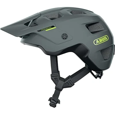 Imagen de ABUS MTB casco MoDrop de bicicleta robusto con buena ventilación para ciclistas montaña ajuste individual hombres y mujeres gris mate, L