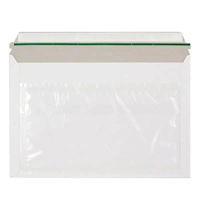 Imagen de Sobre autoadhesivo q connect portadocumentos 310x230 mm ventana transparente paquete de 100 unidades