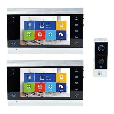 Imagen de PNI Videoportero Inteligente con 2 monitores SafeHome PT720MW WiFi HD, P2P