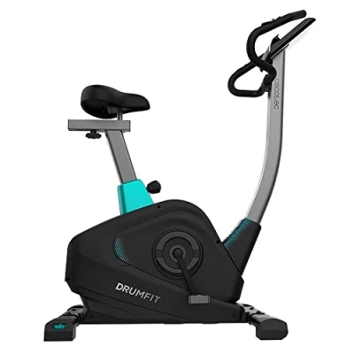Imagen de Cecotec Bicicleta Estática DrumFit Cycle 6000 Pegasus Pro X. Resistencia Magnética con Regulación a motor, Manillar y Sillín regulables, Soporte para dispositivos, Ruedas de transporte