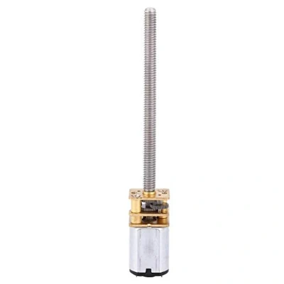 Imagen de motor reductor de velocidad, DC 6V N20 tornillo avance del engranaje M4x55mm Pieza varilla bola alta precisión(30RPM)