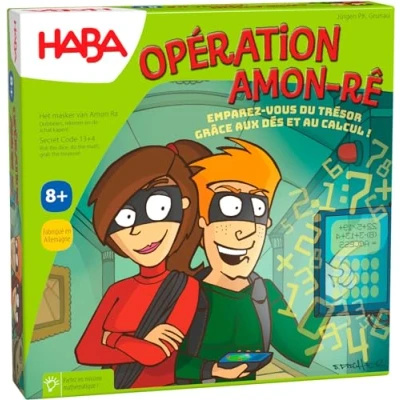 Imagen de HABA Operation Amon Rê calcul Juego de Mesa Infantil y Familiar Educativo cálculo Mental 2 a 4 Jugadores 8 años más 5768