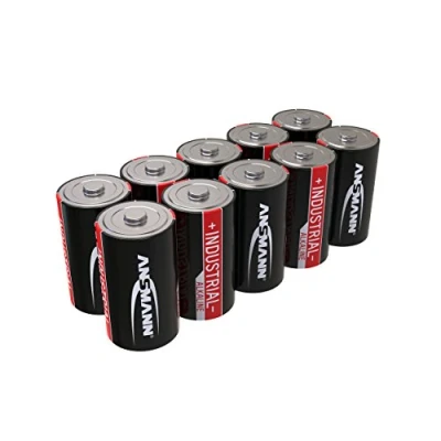 Imagen de ANSMANN Batteria Alkaline Industriale Mono D Cella a Lunga Durata Confezione da 10 LR20