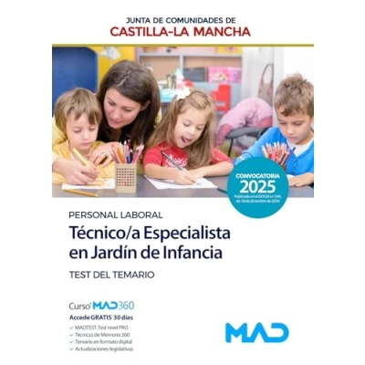 Imagen de Técnico/a Especialista en Jardín de Infancia (Grupo III Personal Laboral La Junta Comunidades Castilla Mancha). Test